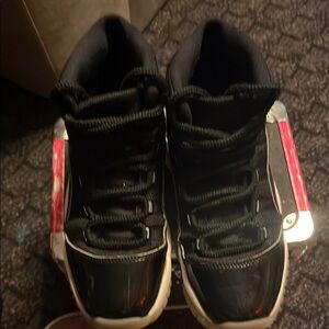 Black and White High-Top Sneakers